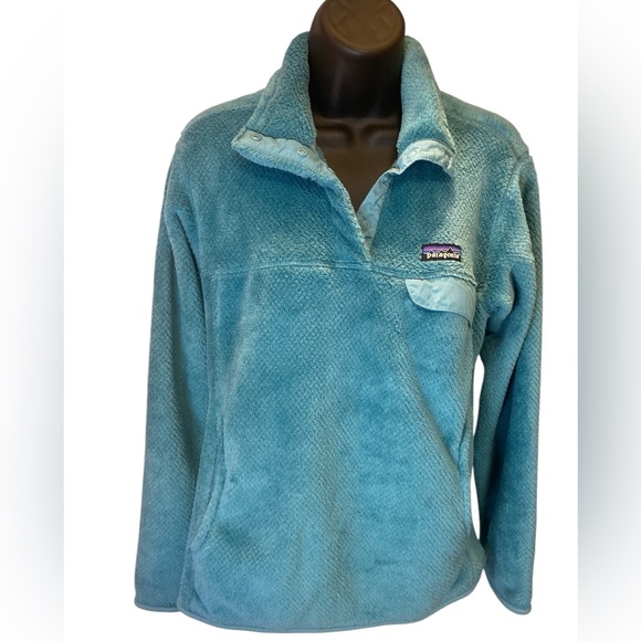Patagonia Teal Fleece Jacket Medium - Picture 4 of 13